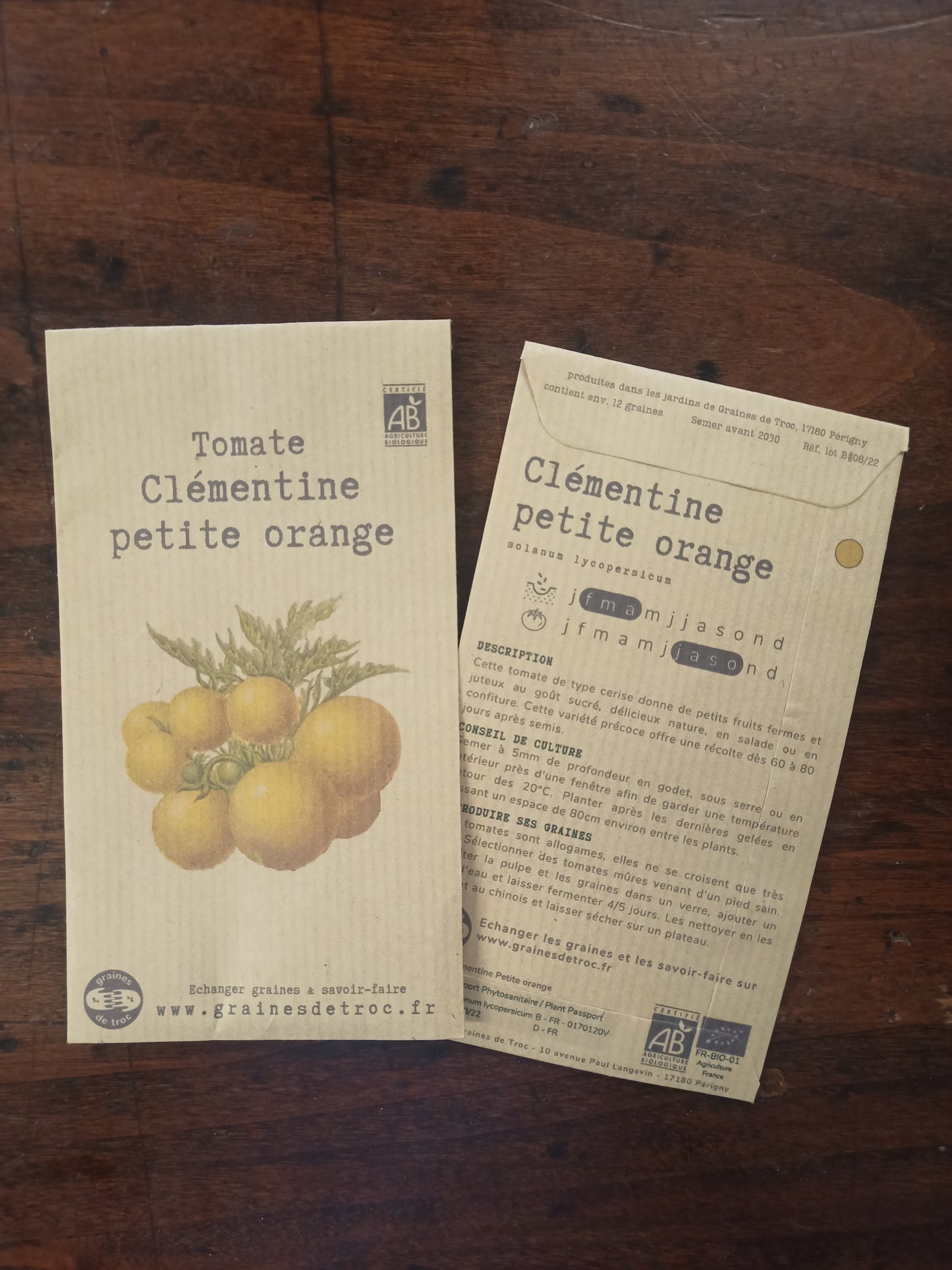 Tomate Clémentine petite orange