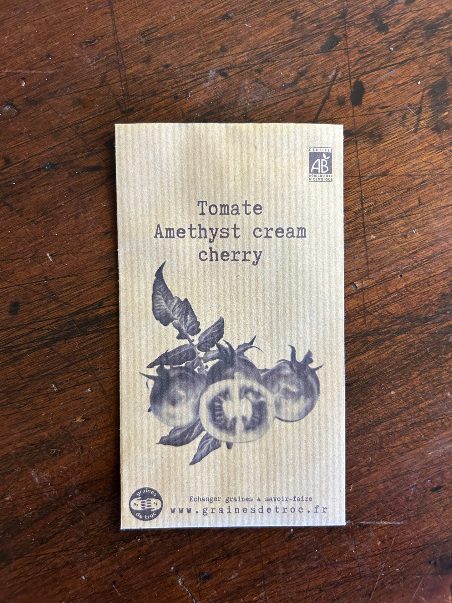 Tomate Amethyst cream cherry