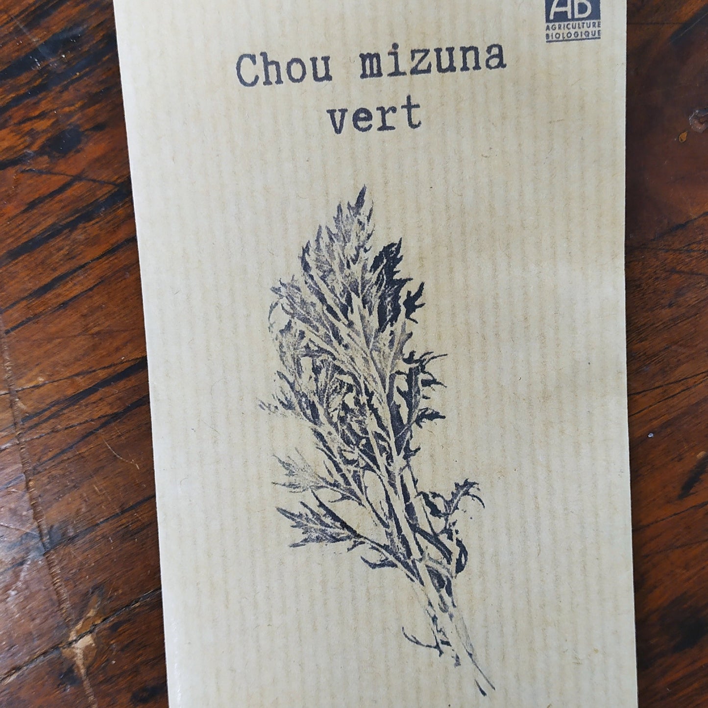 Chou mizuna vert