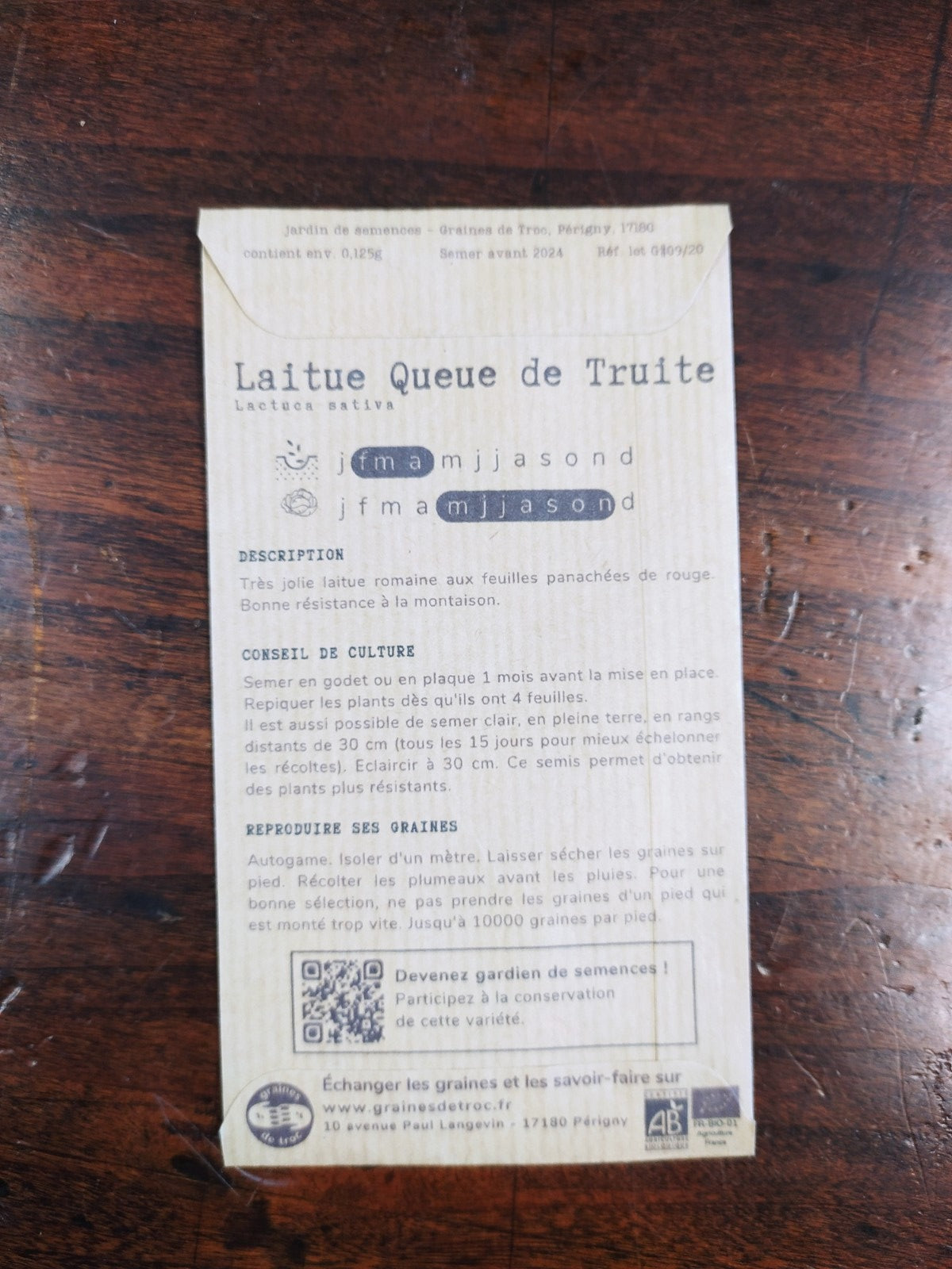 Laitue Queue de Truite